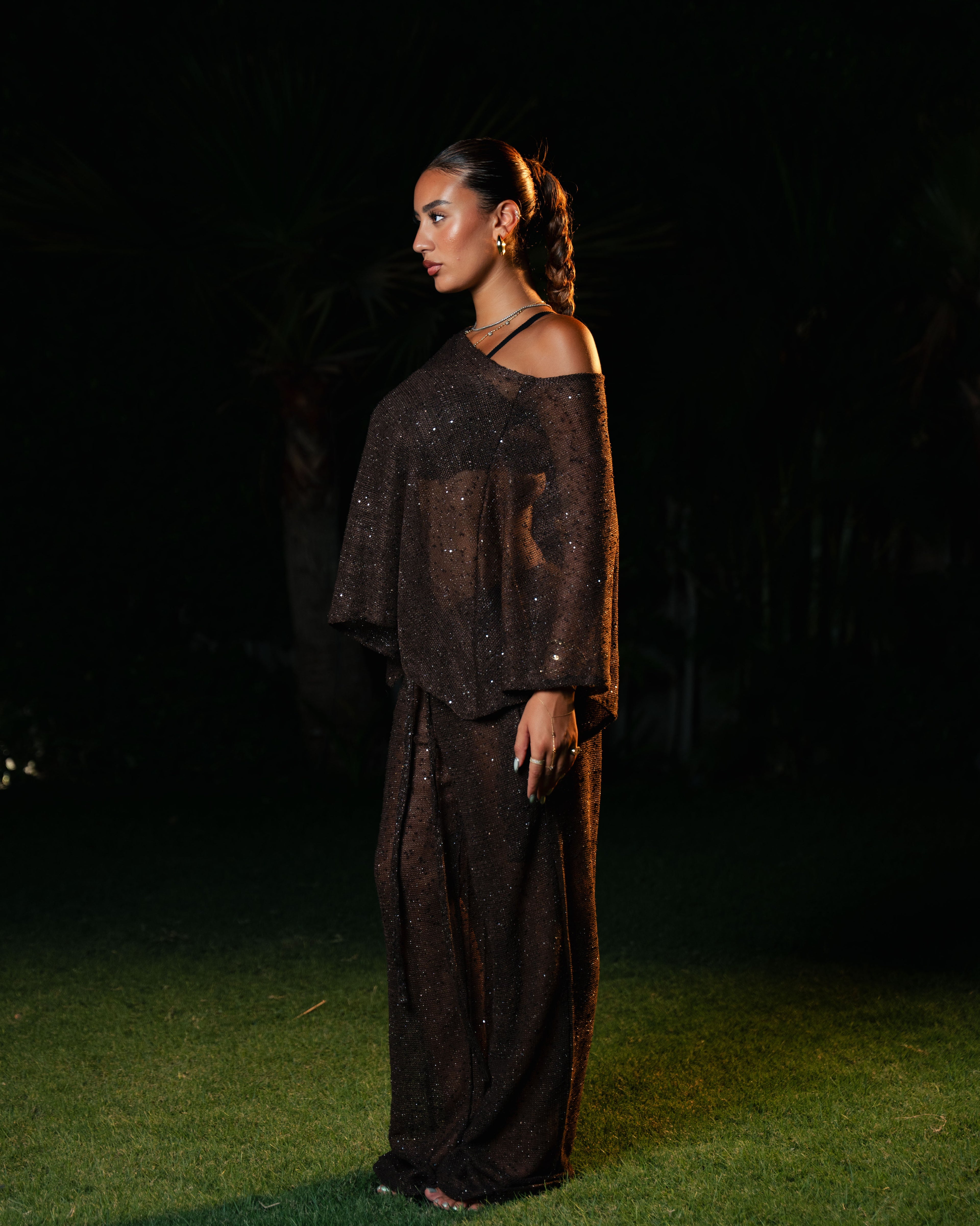 brown sparkle set