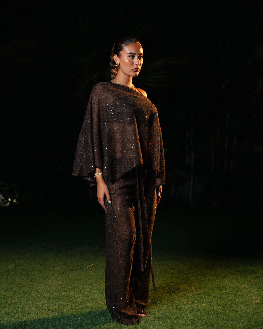 brown sparkle set