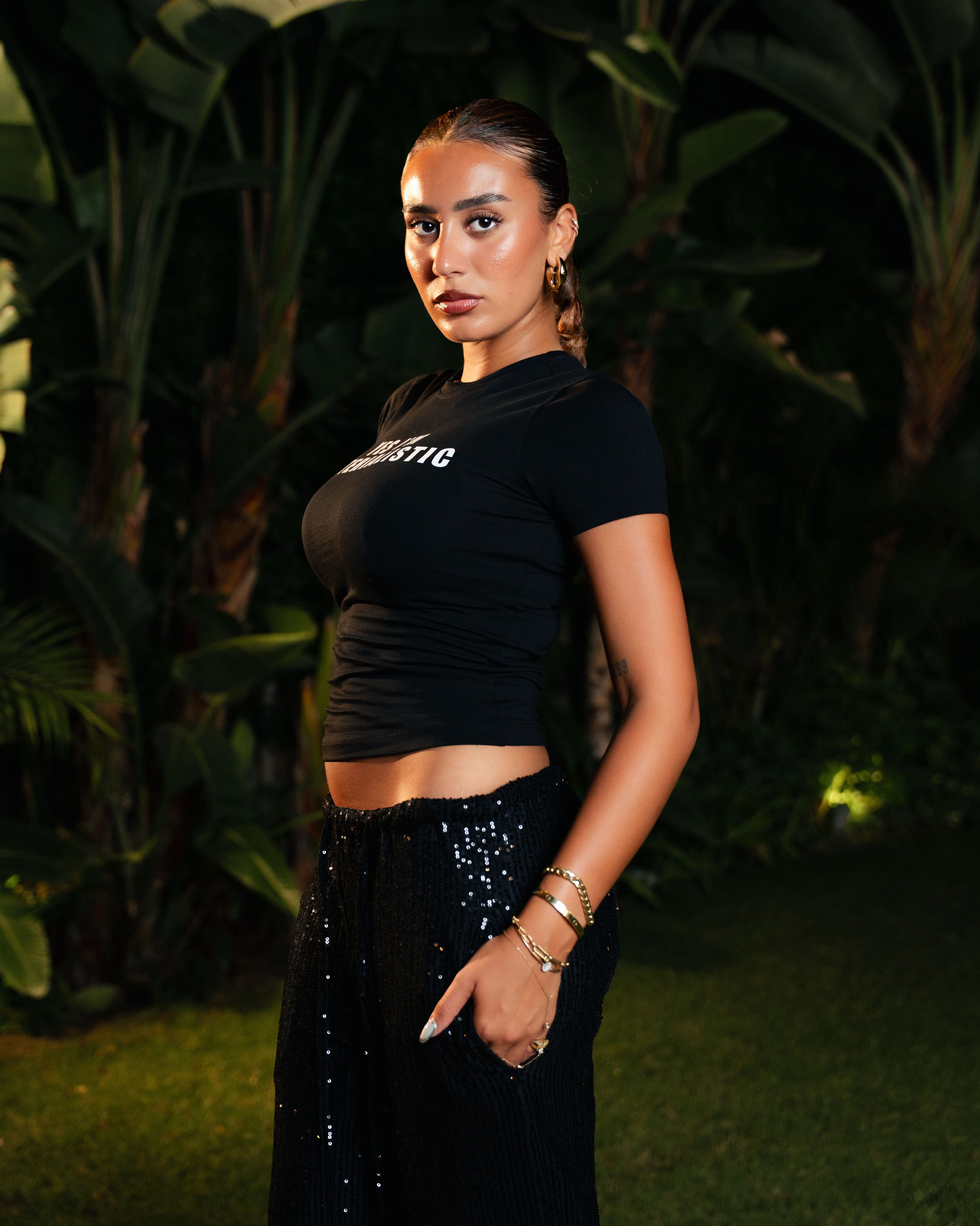 materialistic baby tee