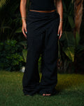 black striped scarf pants