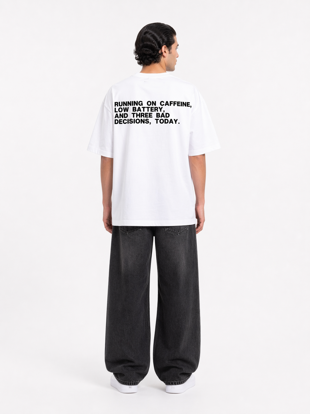 Caffeine Tee in White