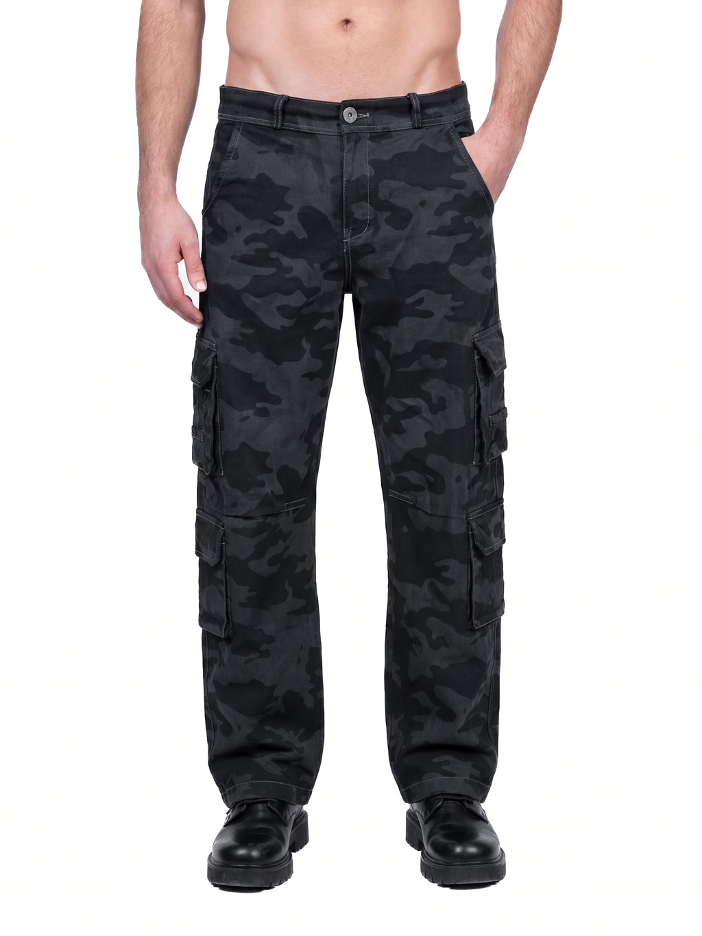 CAMO CARGO DENIM