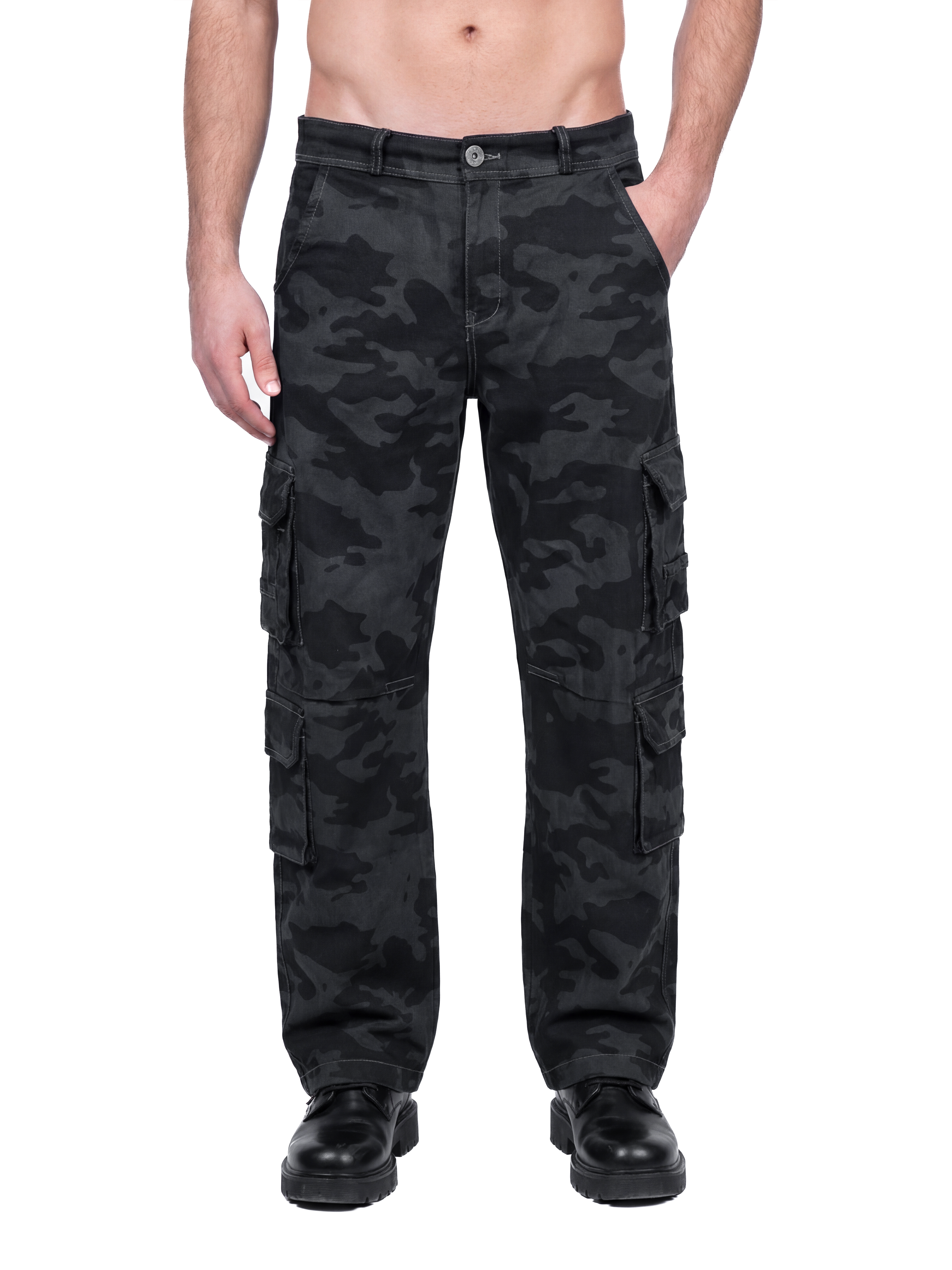 CAMO CARGO DENIM