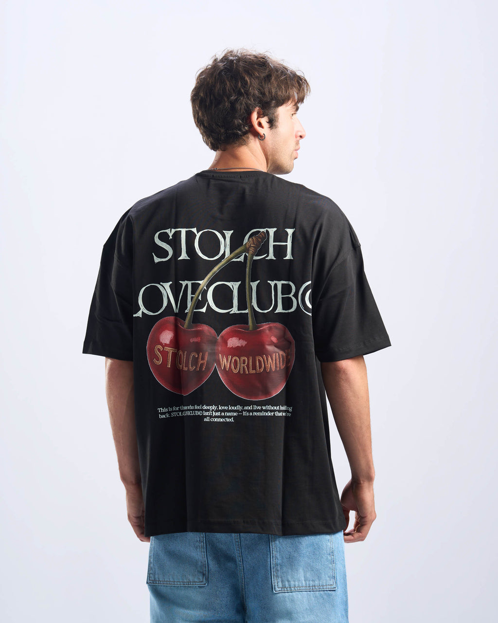 Cherry black tee