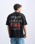 Cherry black tee