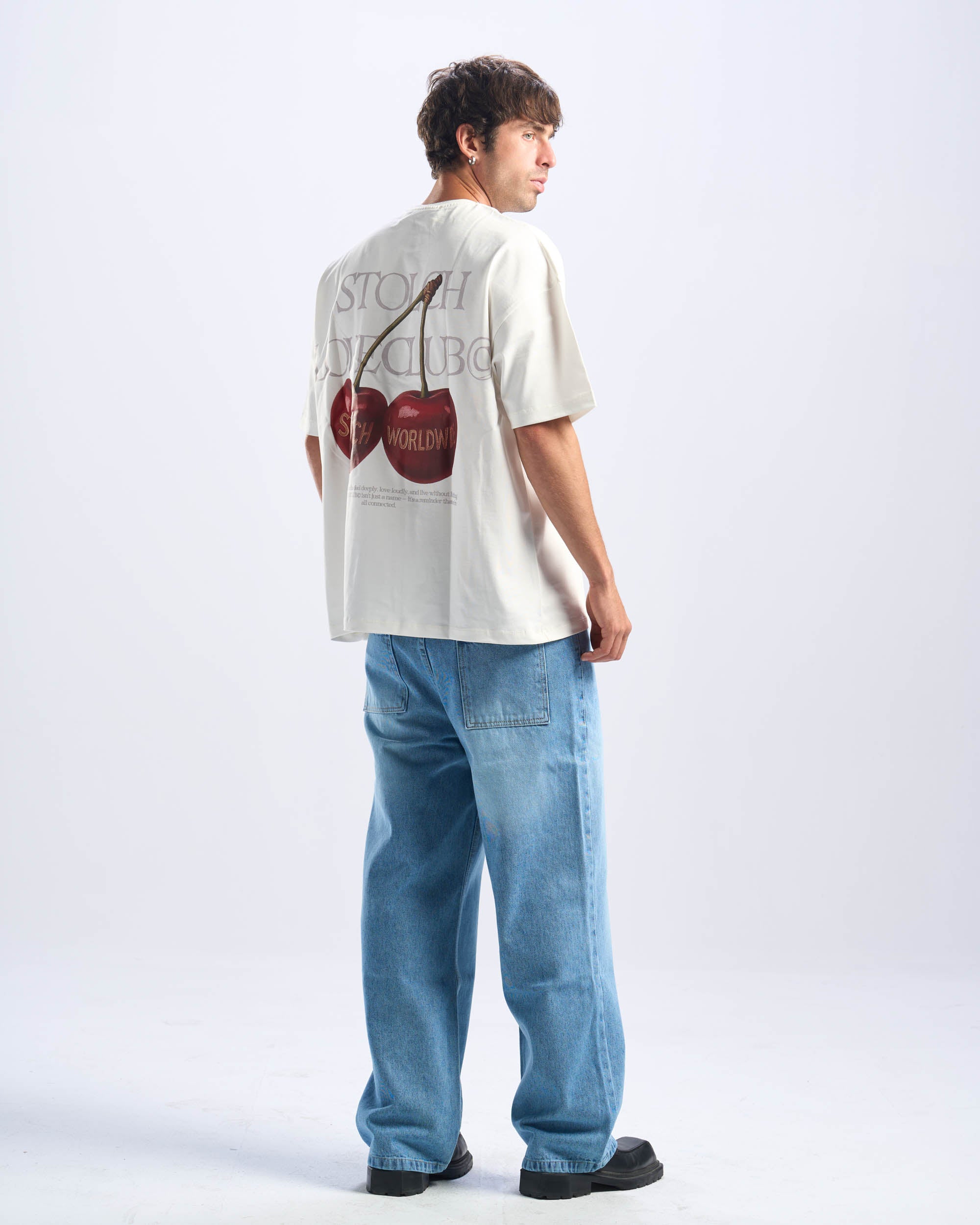 Cherry white tee