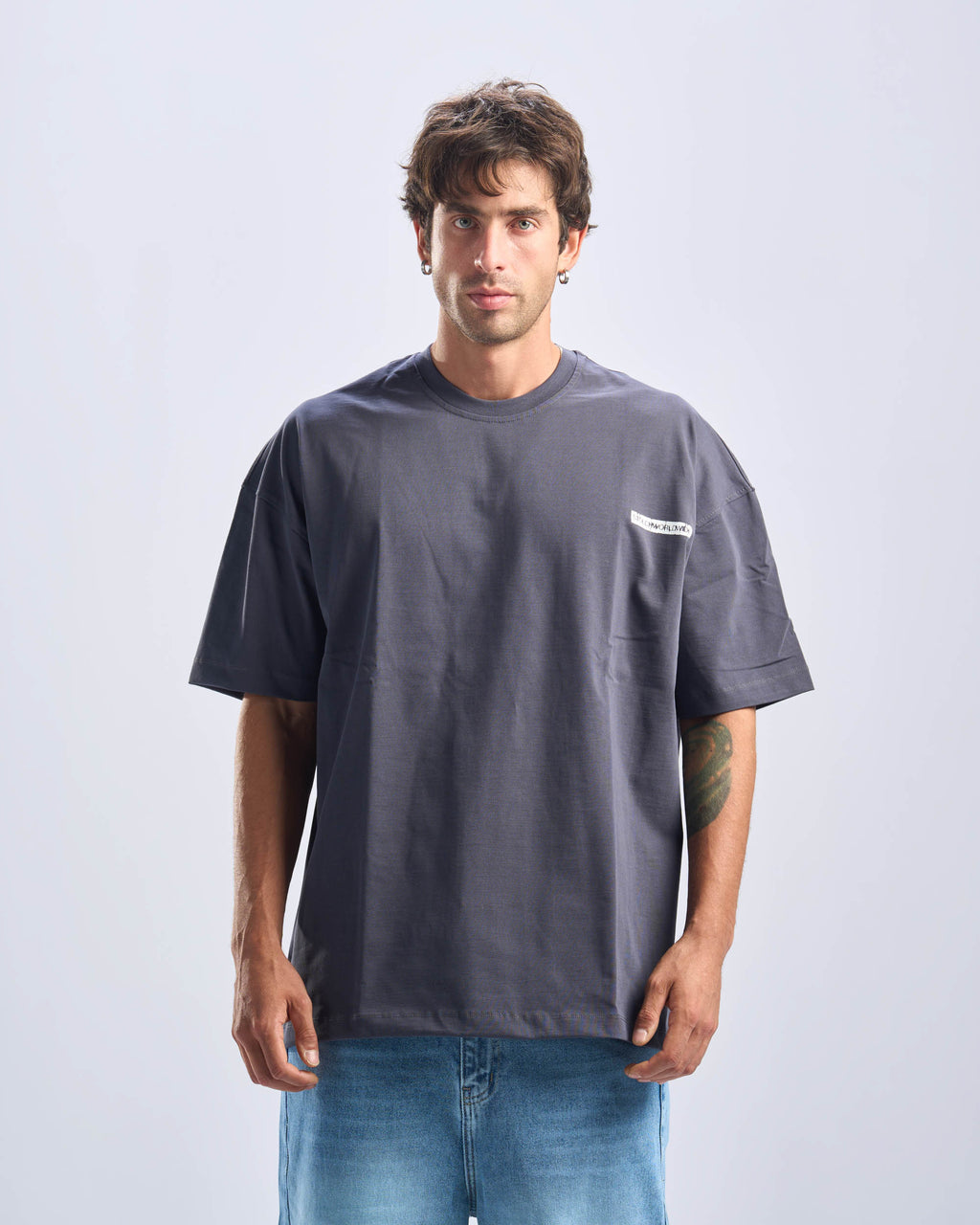Caffeine Tee in Grey