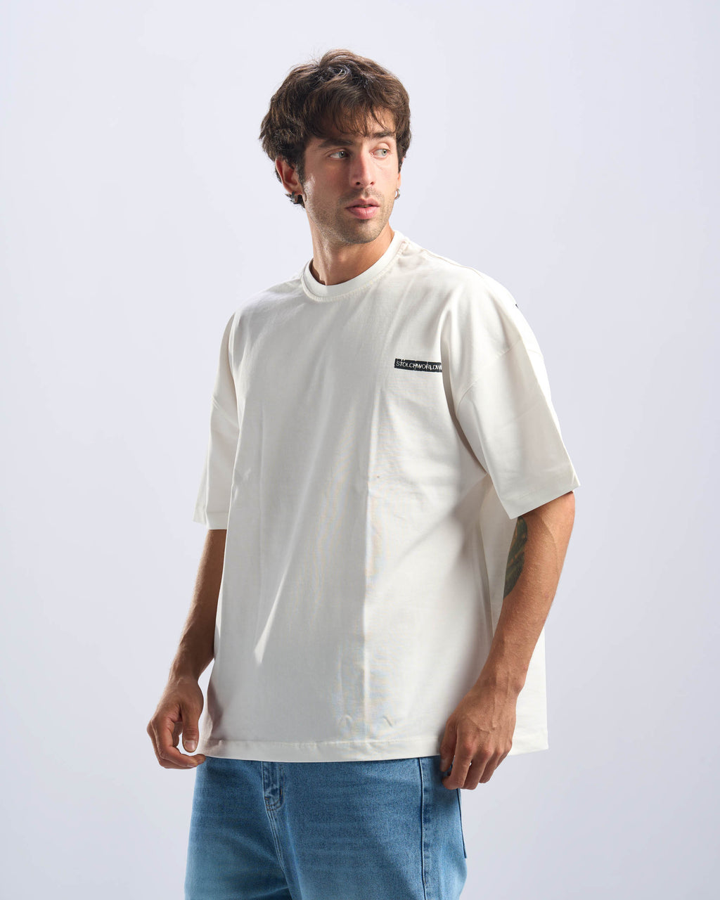 Caffeine Tee in White