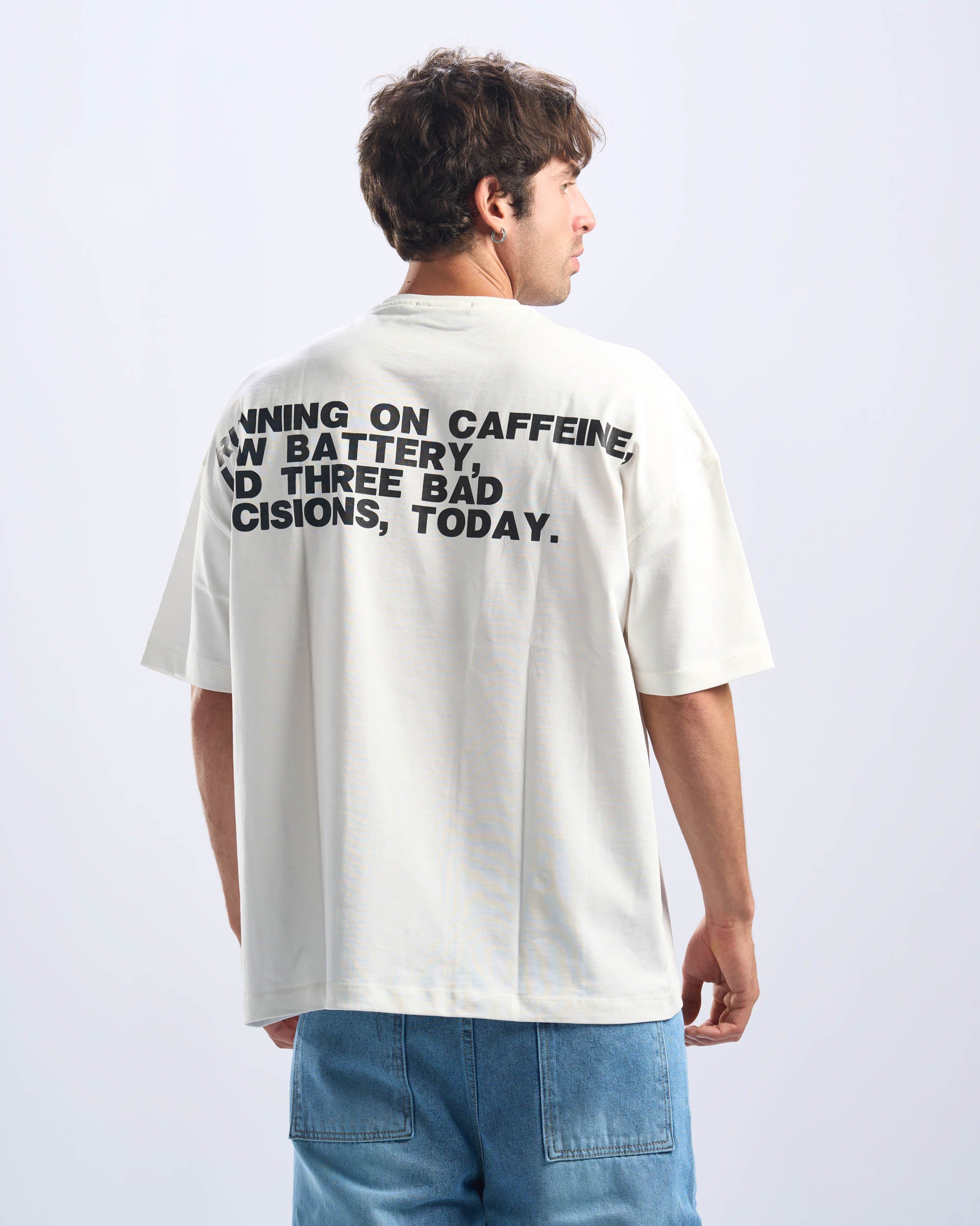 Caffeine Tee in White