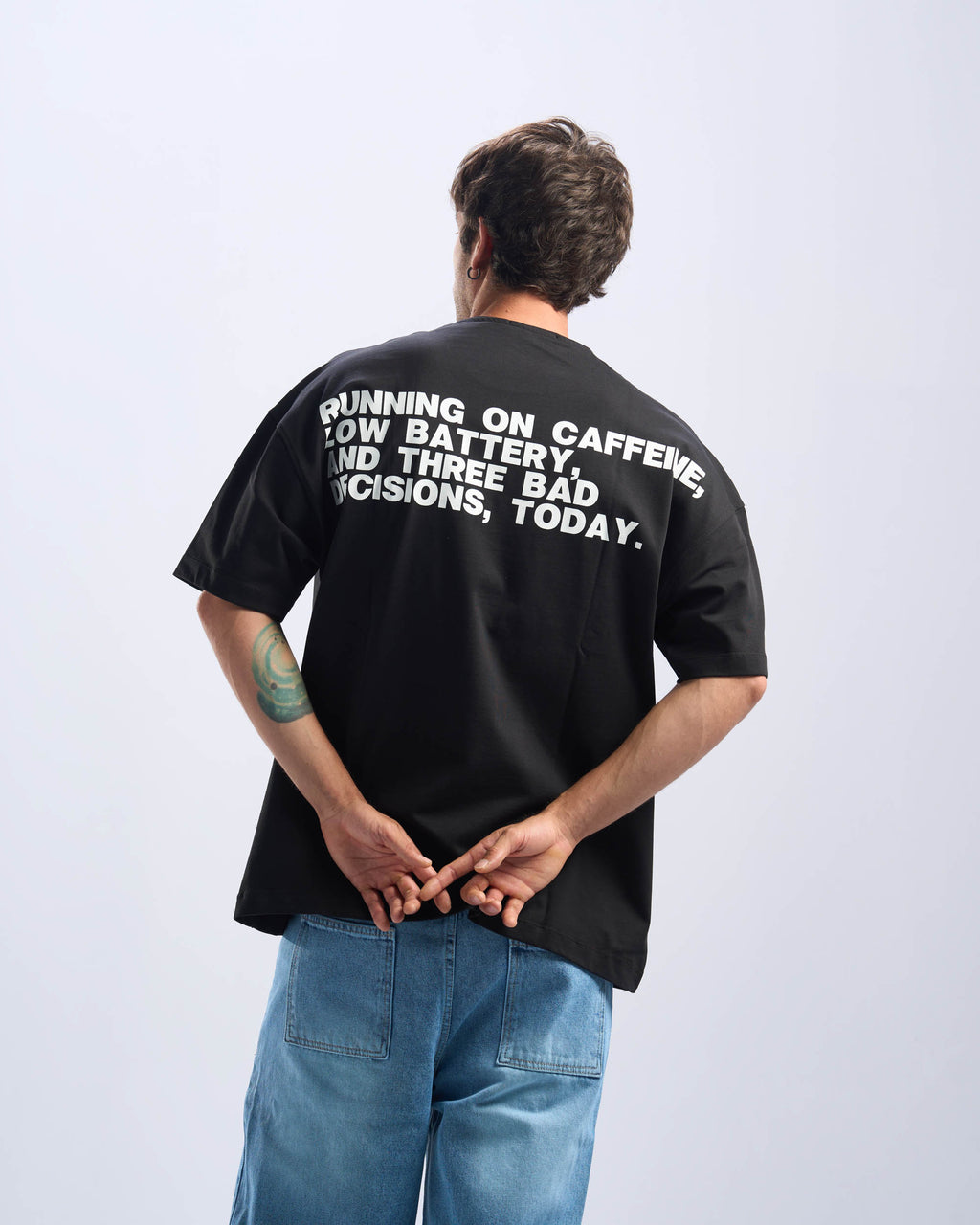 Caffeine Tee in Black