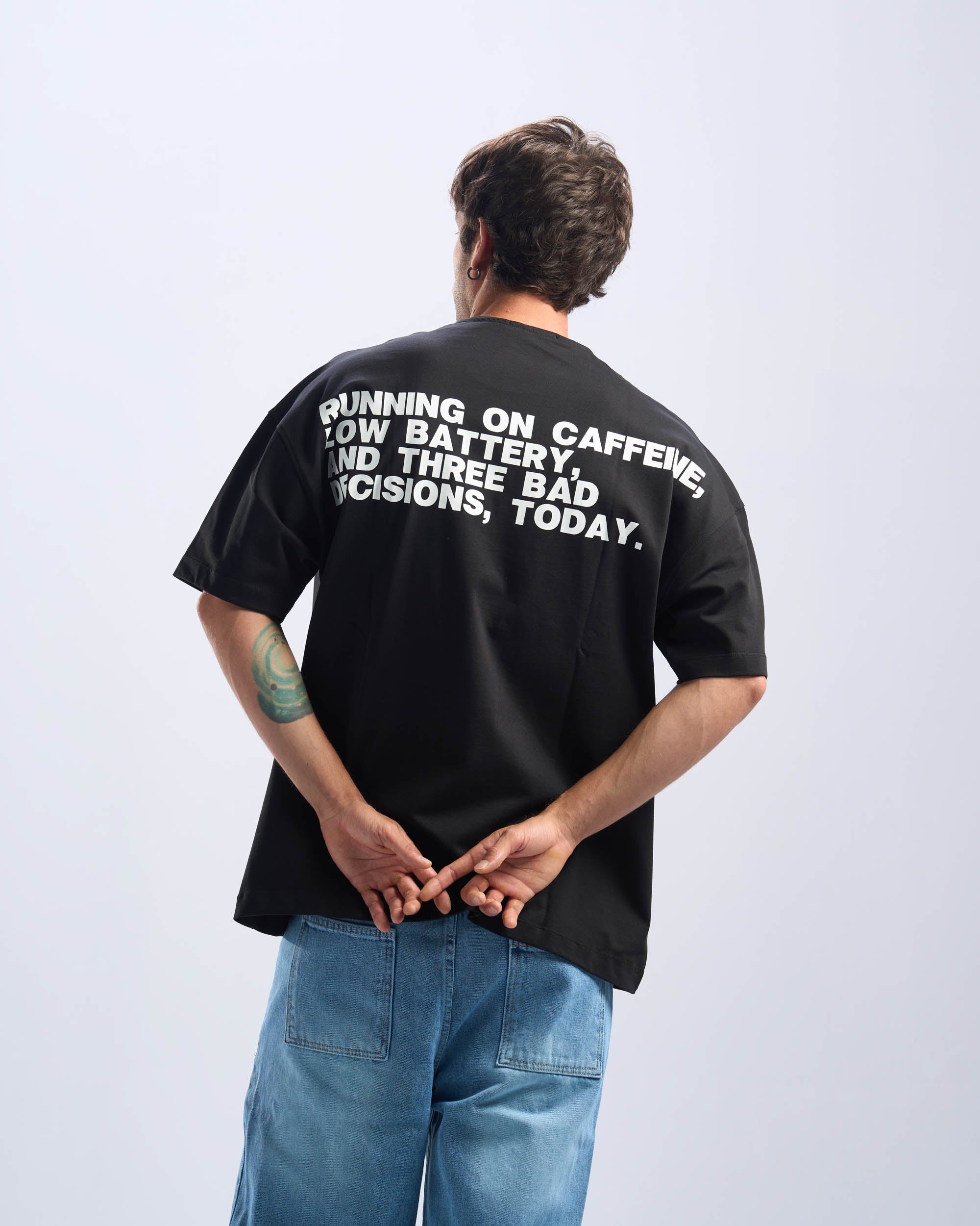 Caffeine Tee in Black