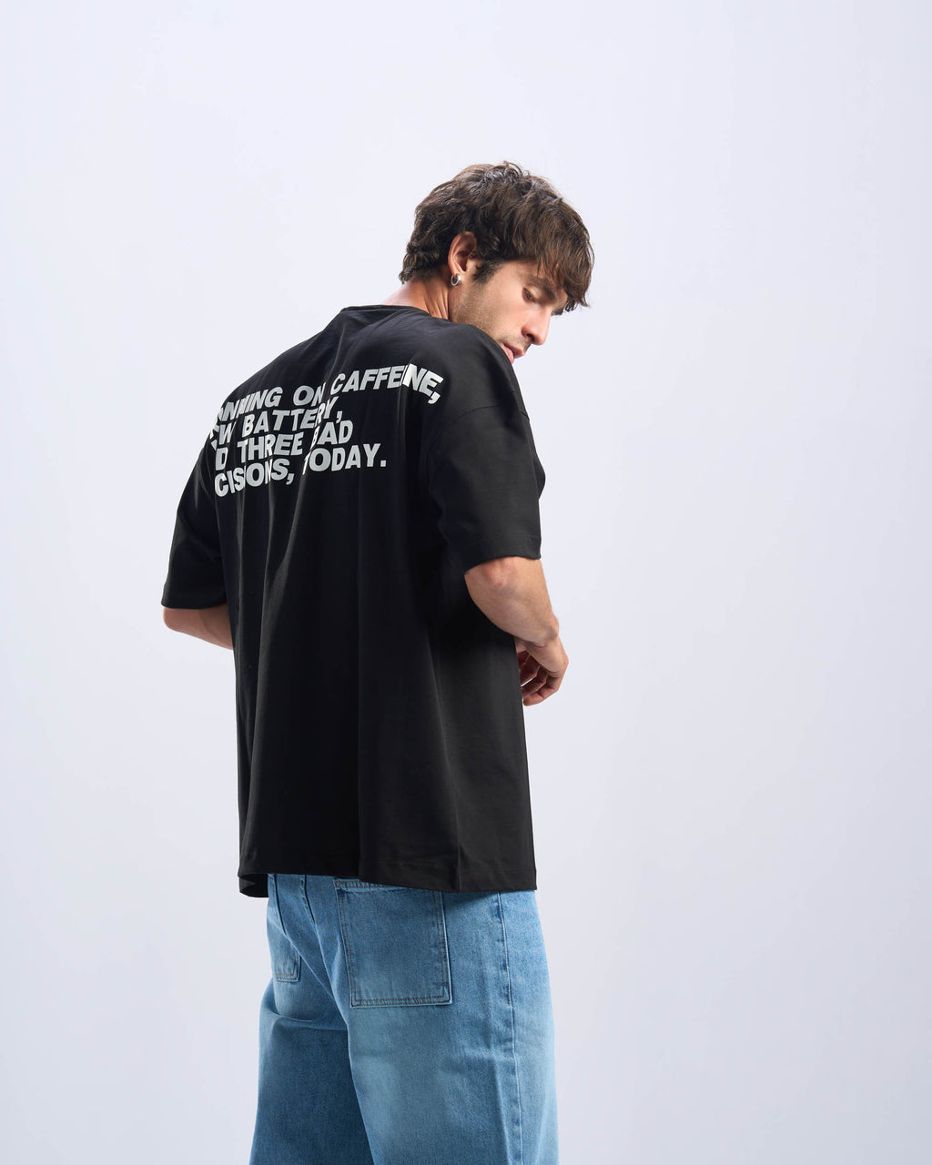 Caffeine Tee in Black