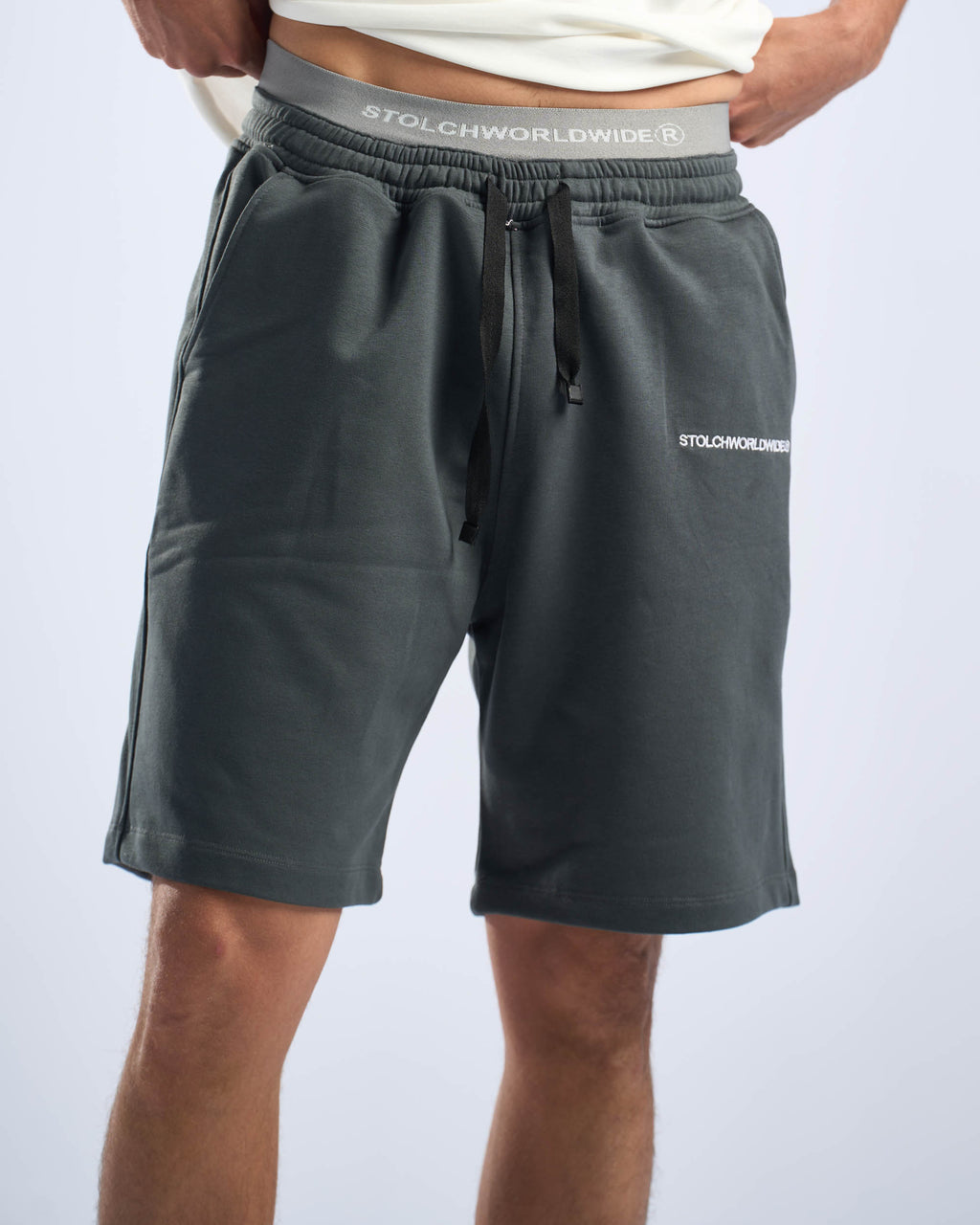 charcoal grey basic short