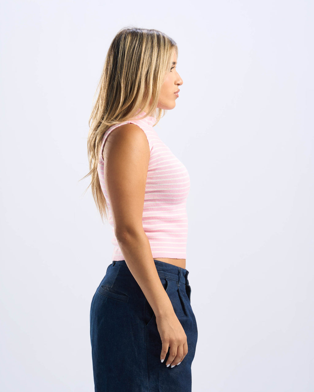 Pink Sleeveless Tee