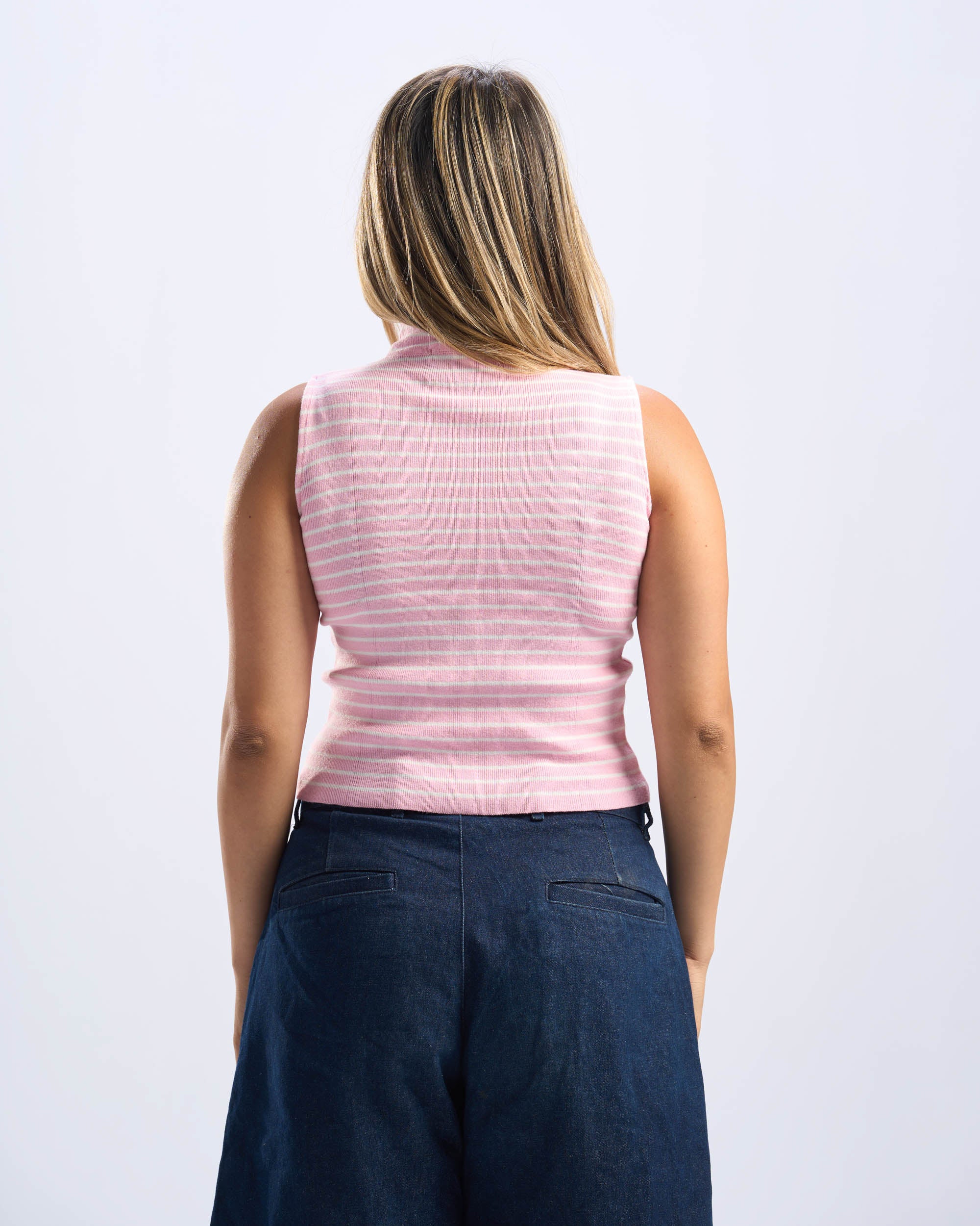 Pink Sleeveless Tee