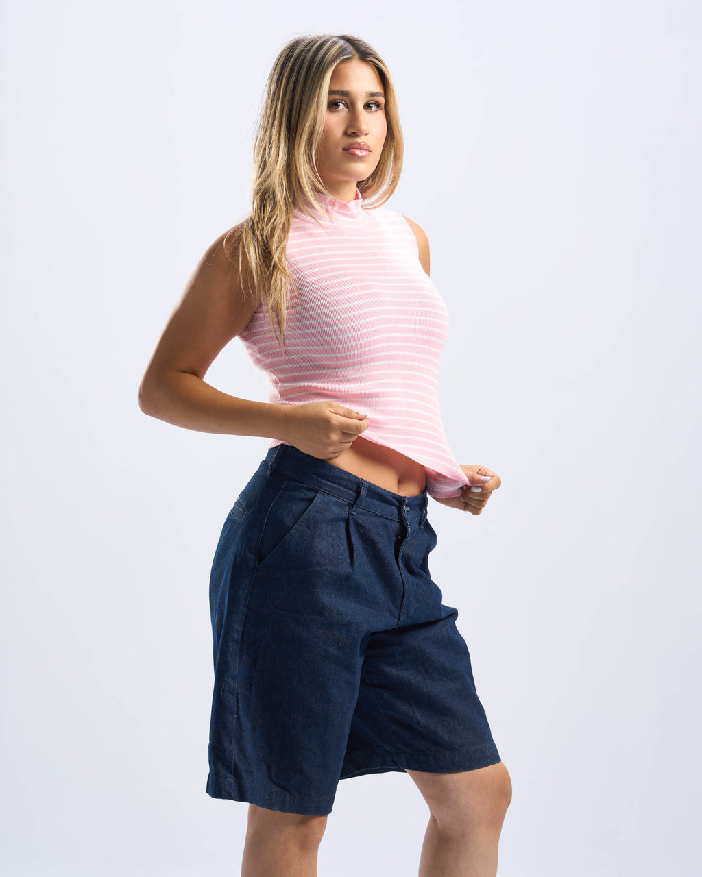 Pink Sleeveless Tee