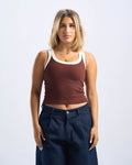 Brown Tank top