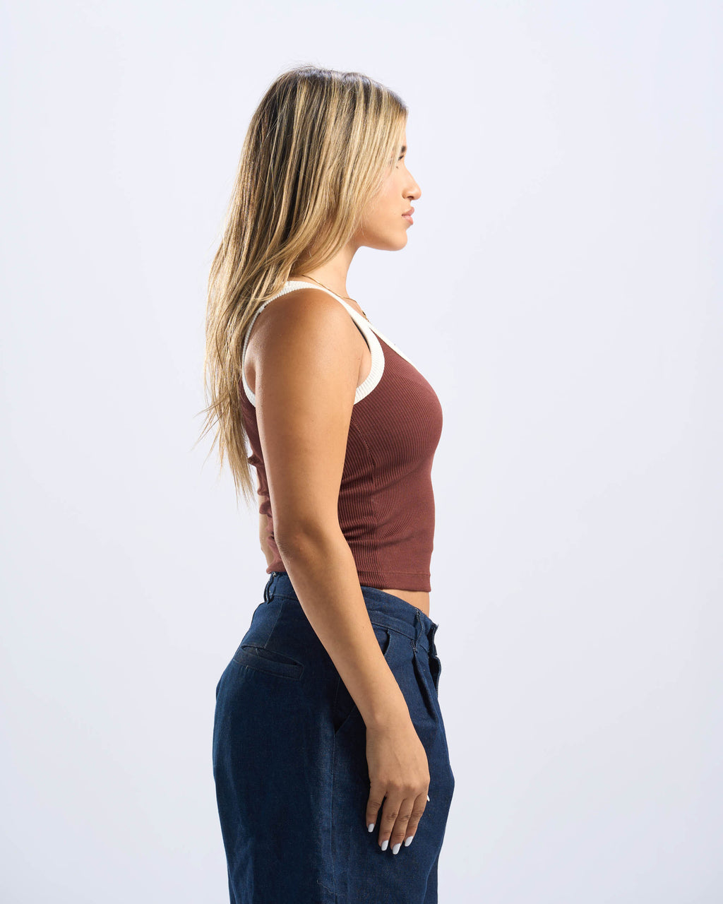 Brown Tank top