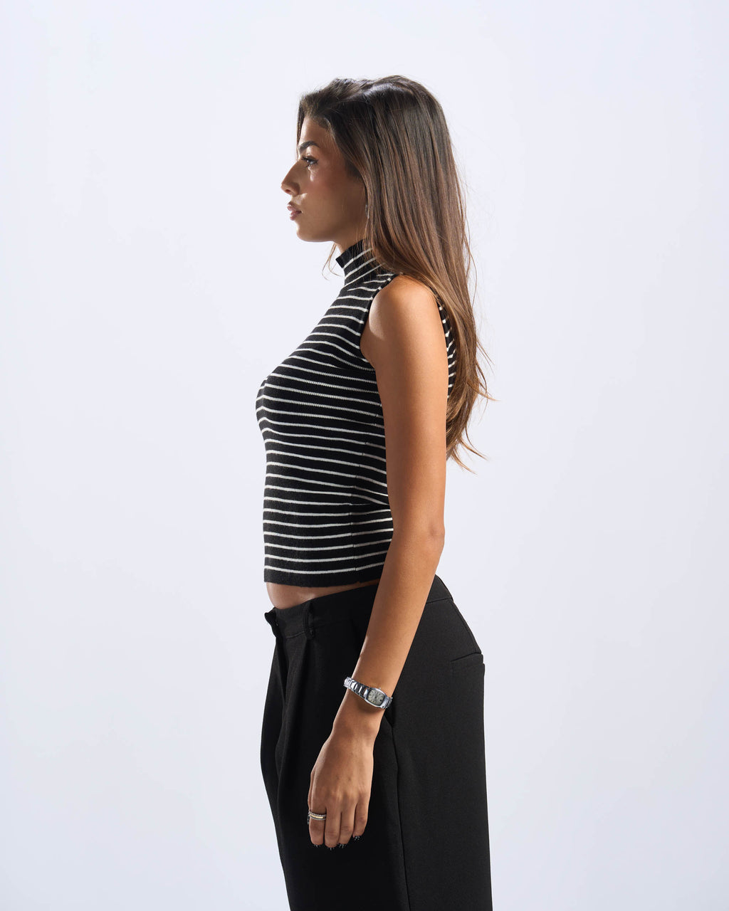 Black Sleeveless Tee