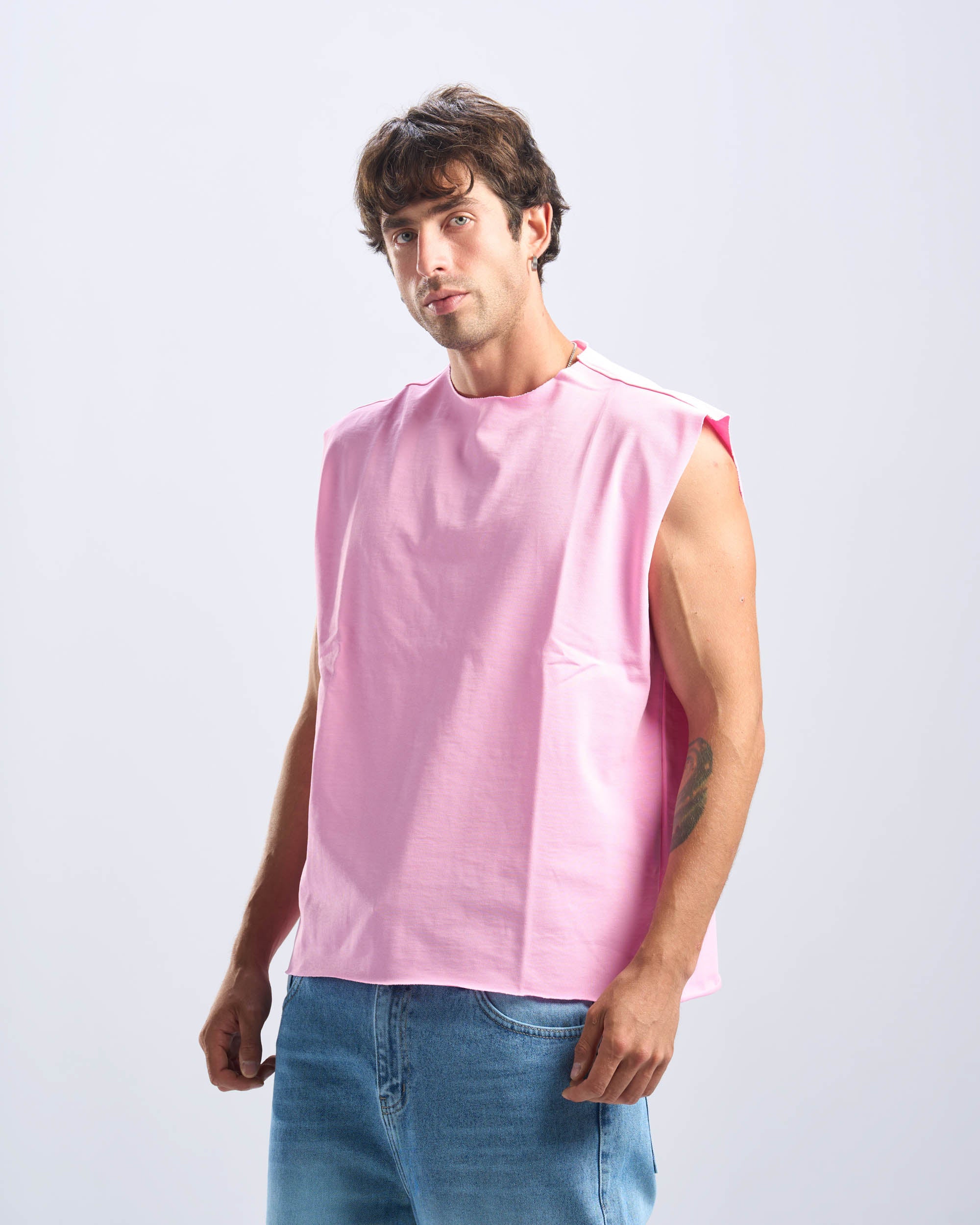 Pink Tank Top Unfinished