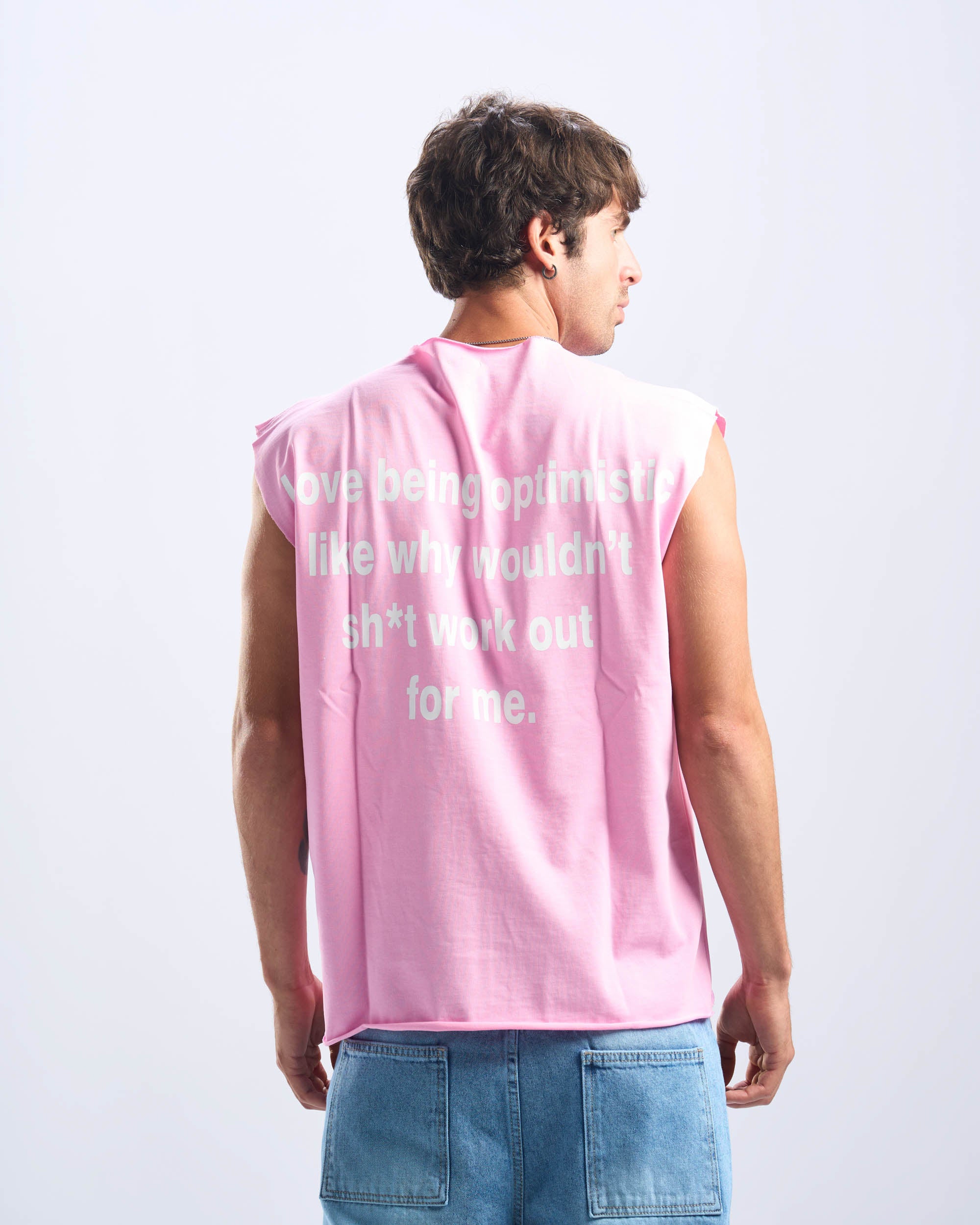 Pink Tank Top Unfinished