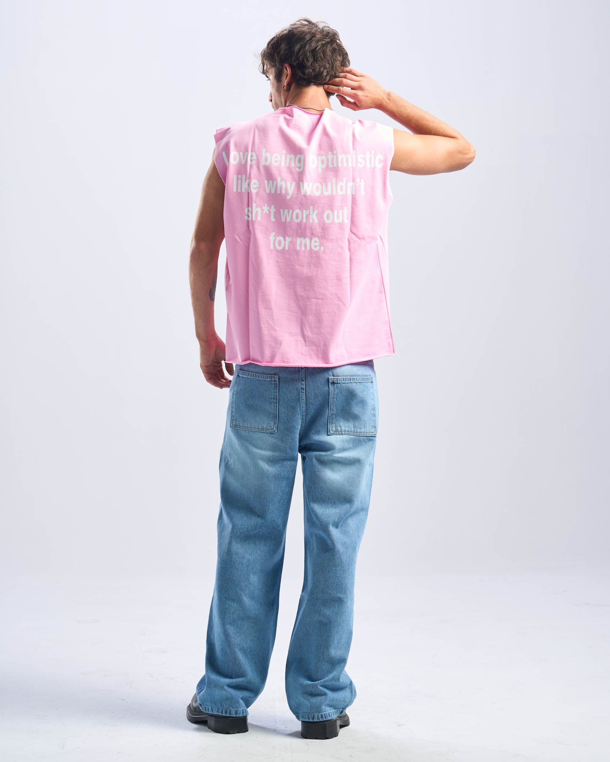 Pink Tank Top Unfinished