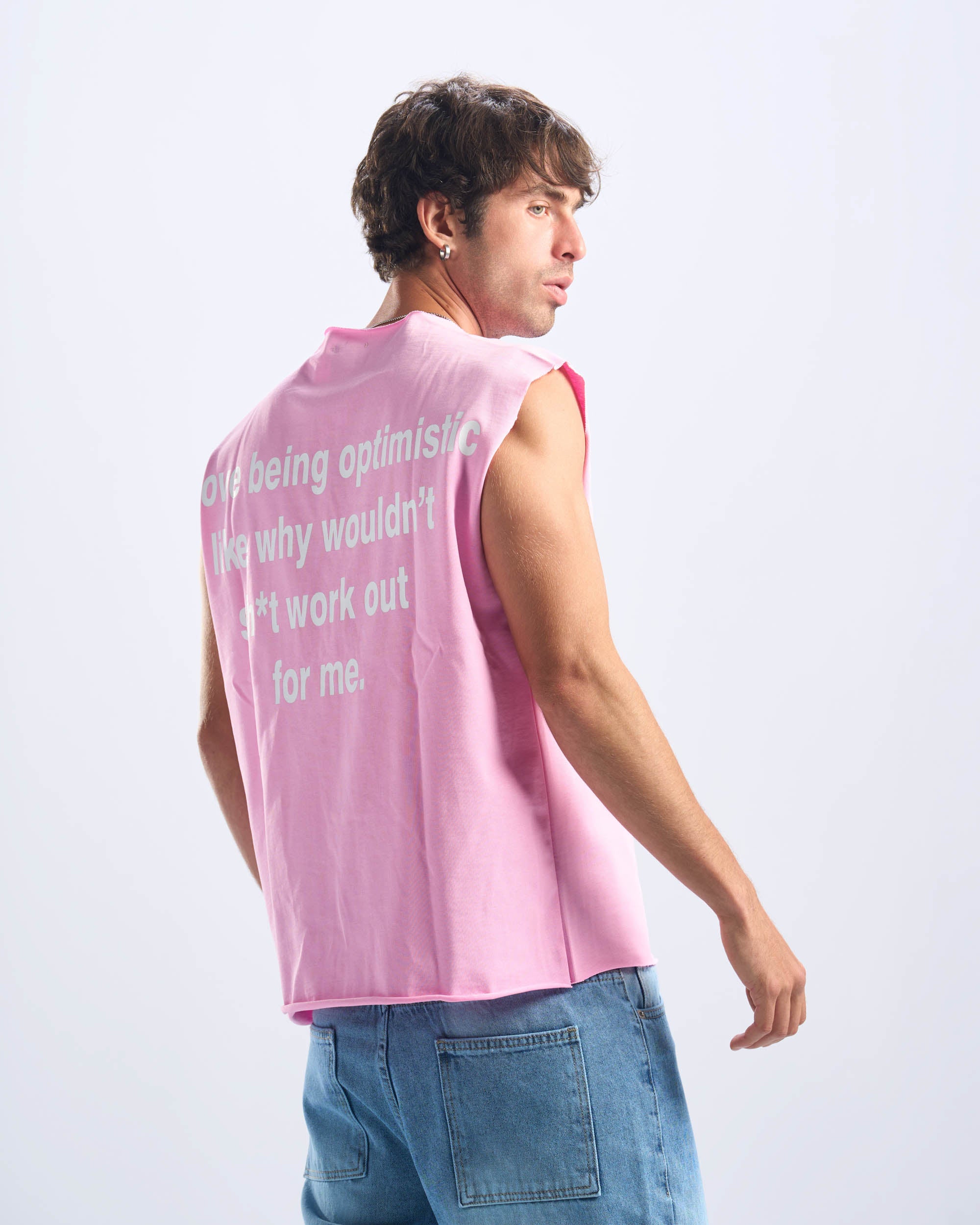 Pink Tank Top Unfinished