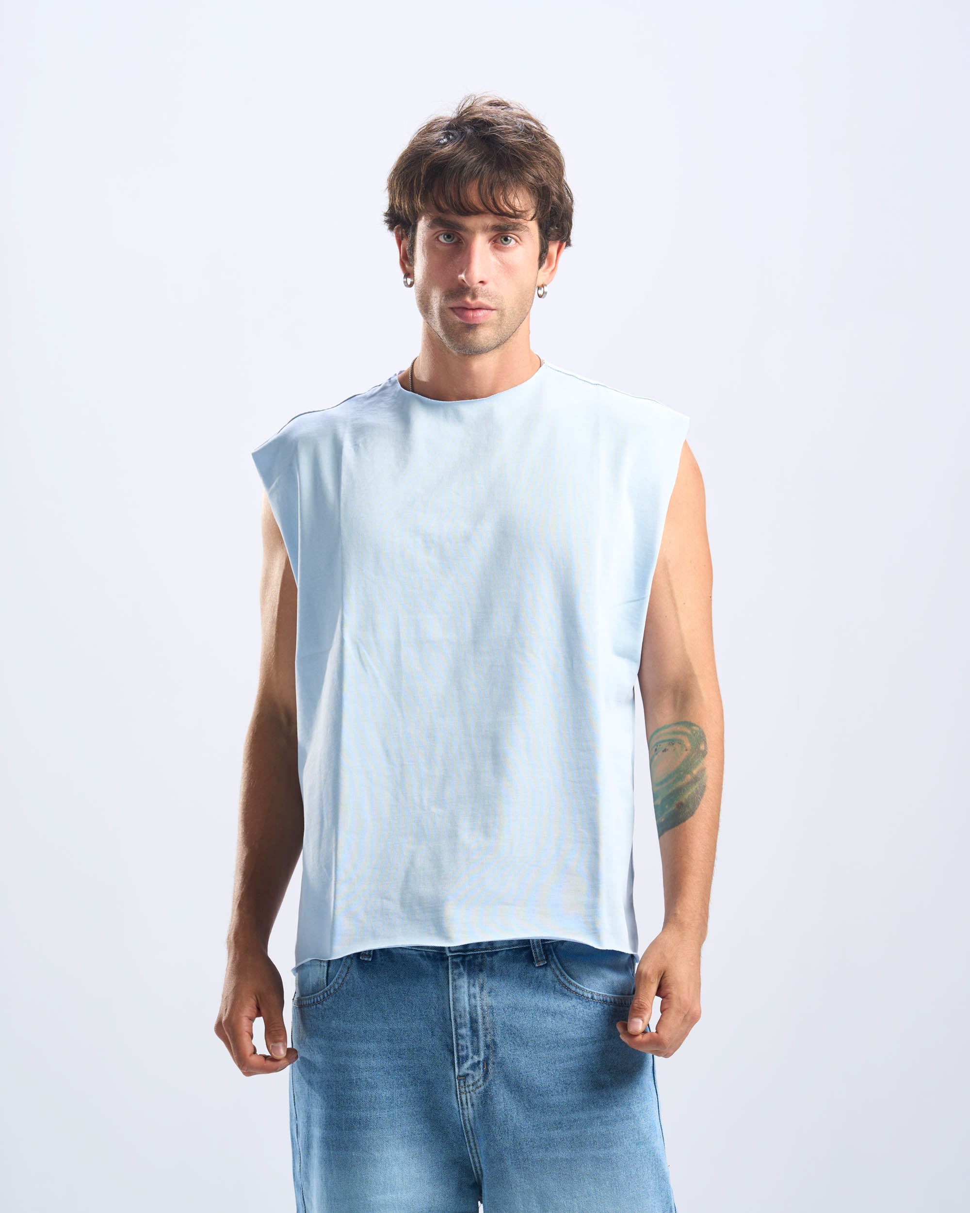 Baby Blue Tank Top Unfinished