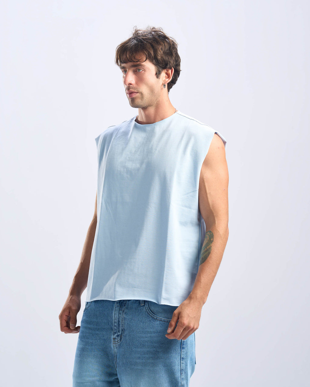 Baby Blue Tank Top Unfinished