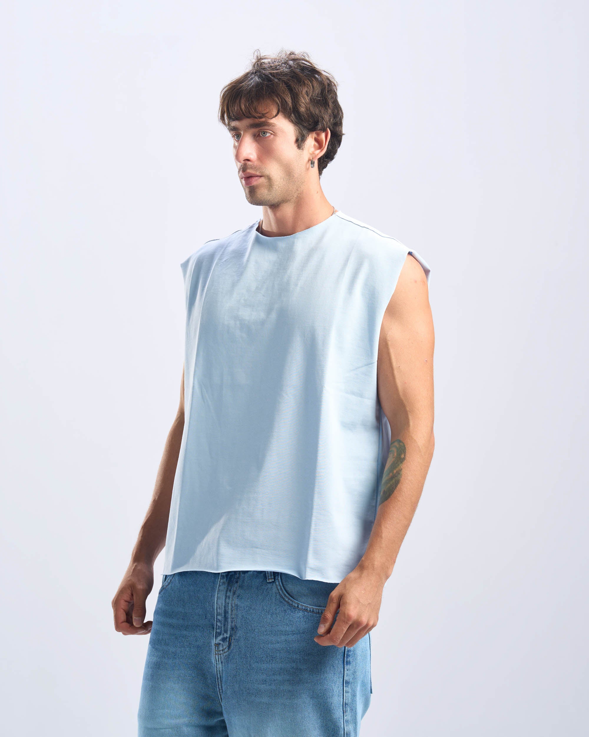 Baby Blue Tank Top Unfinished