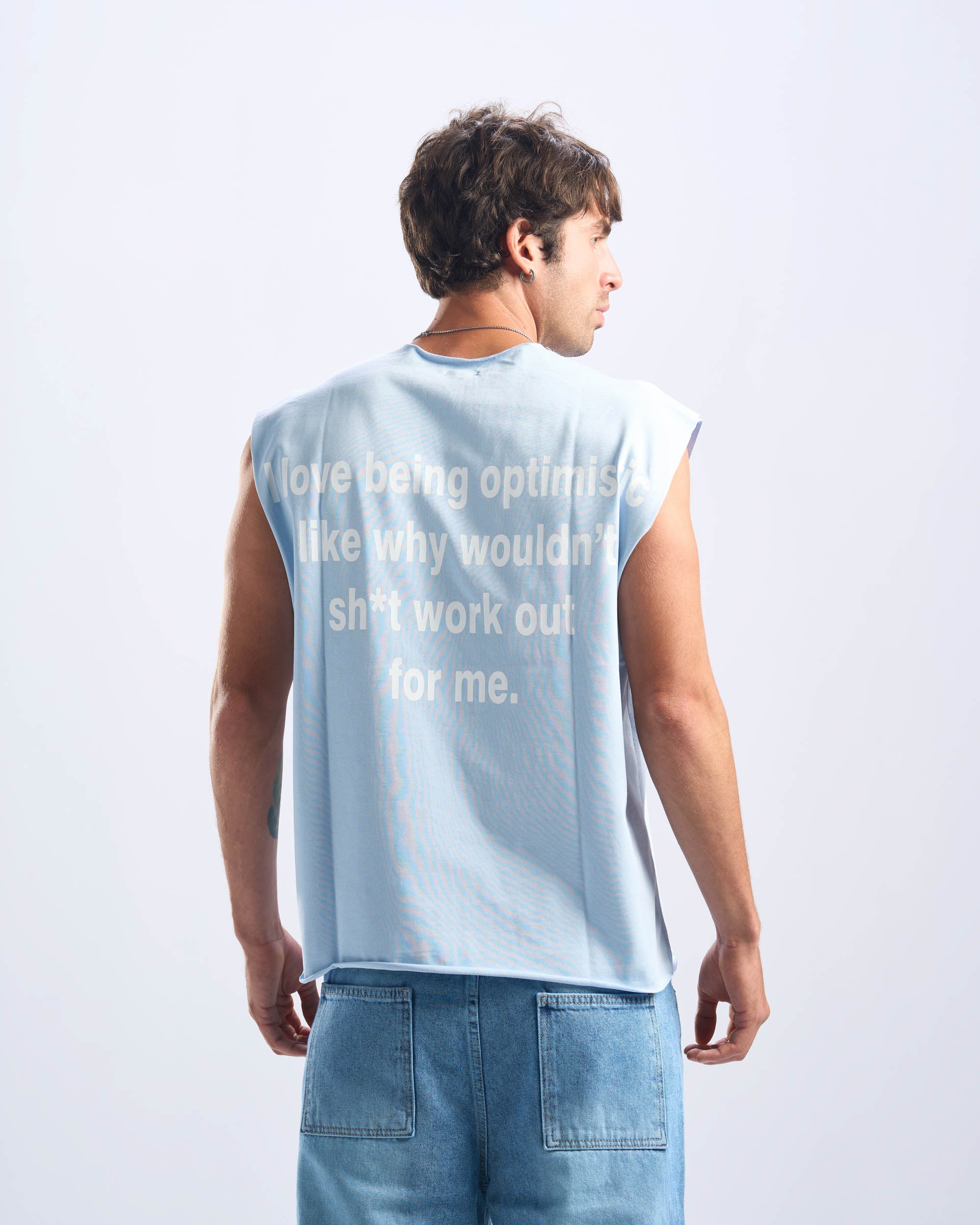 Baby Blue Tank Top Unfinished