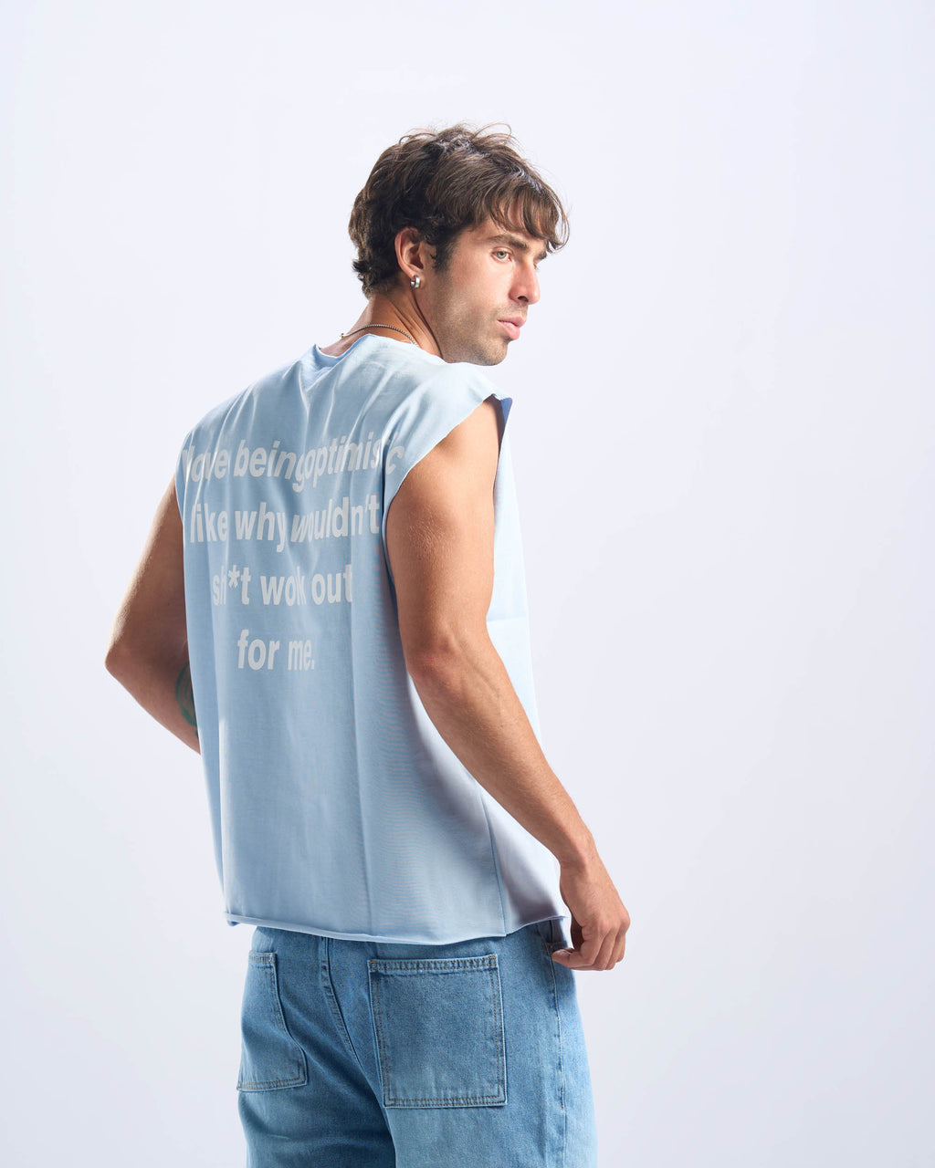 Baby Blue Tank Top Unfinished