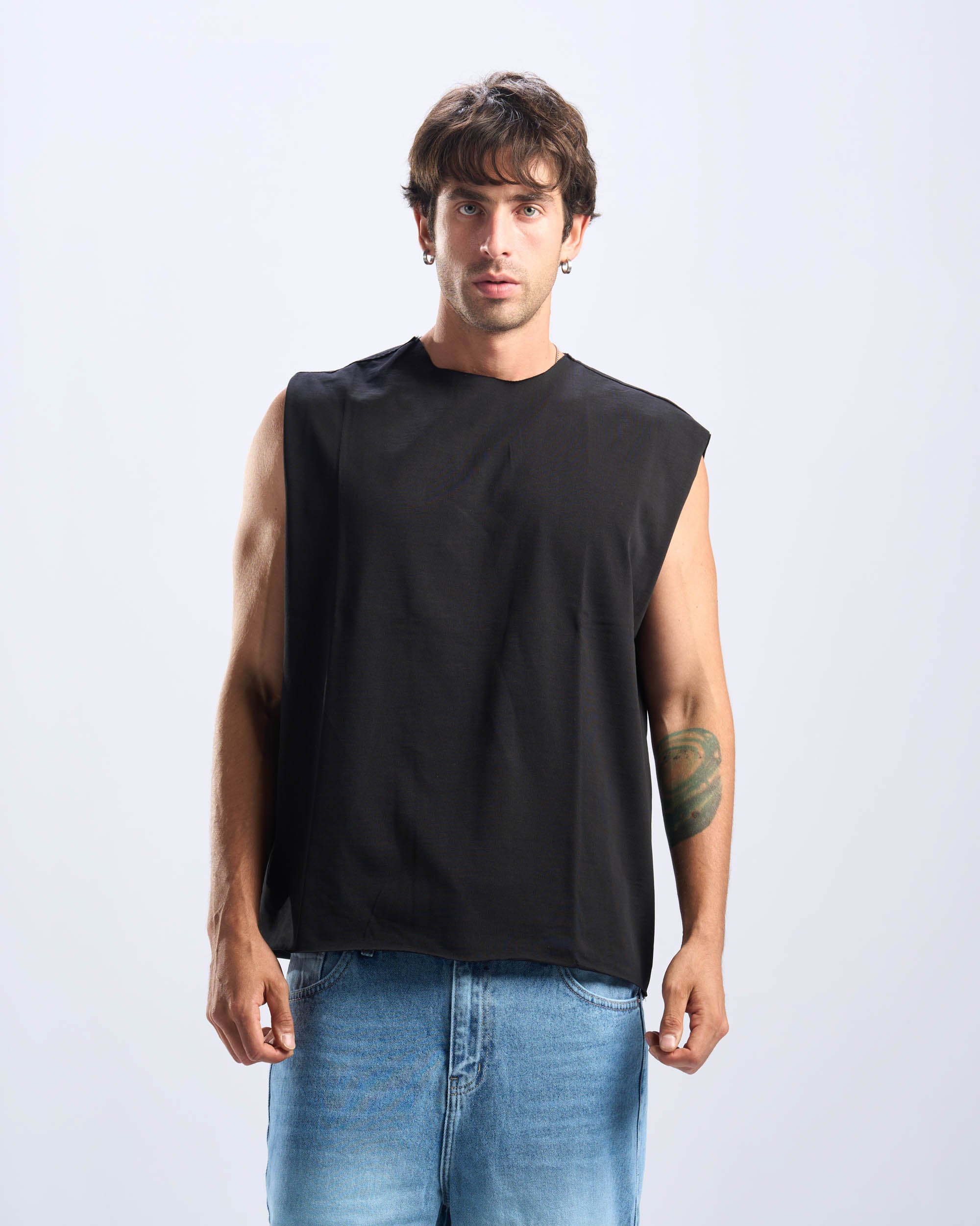 Black Tank Top Unfinished