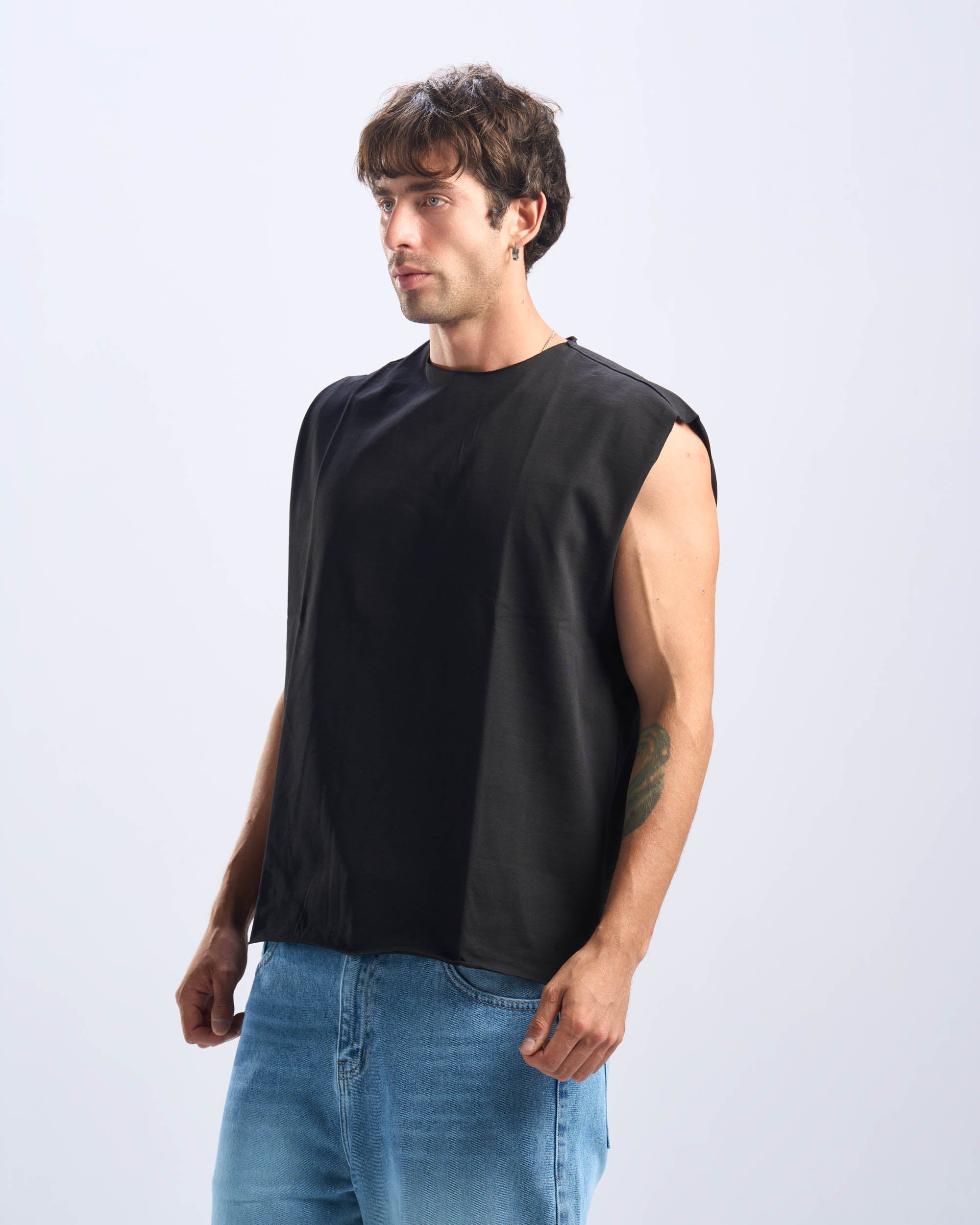 Black Tank Top Unfinished
