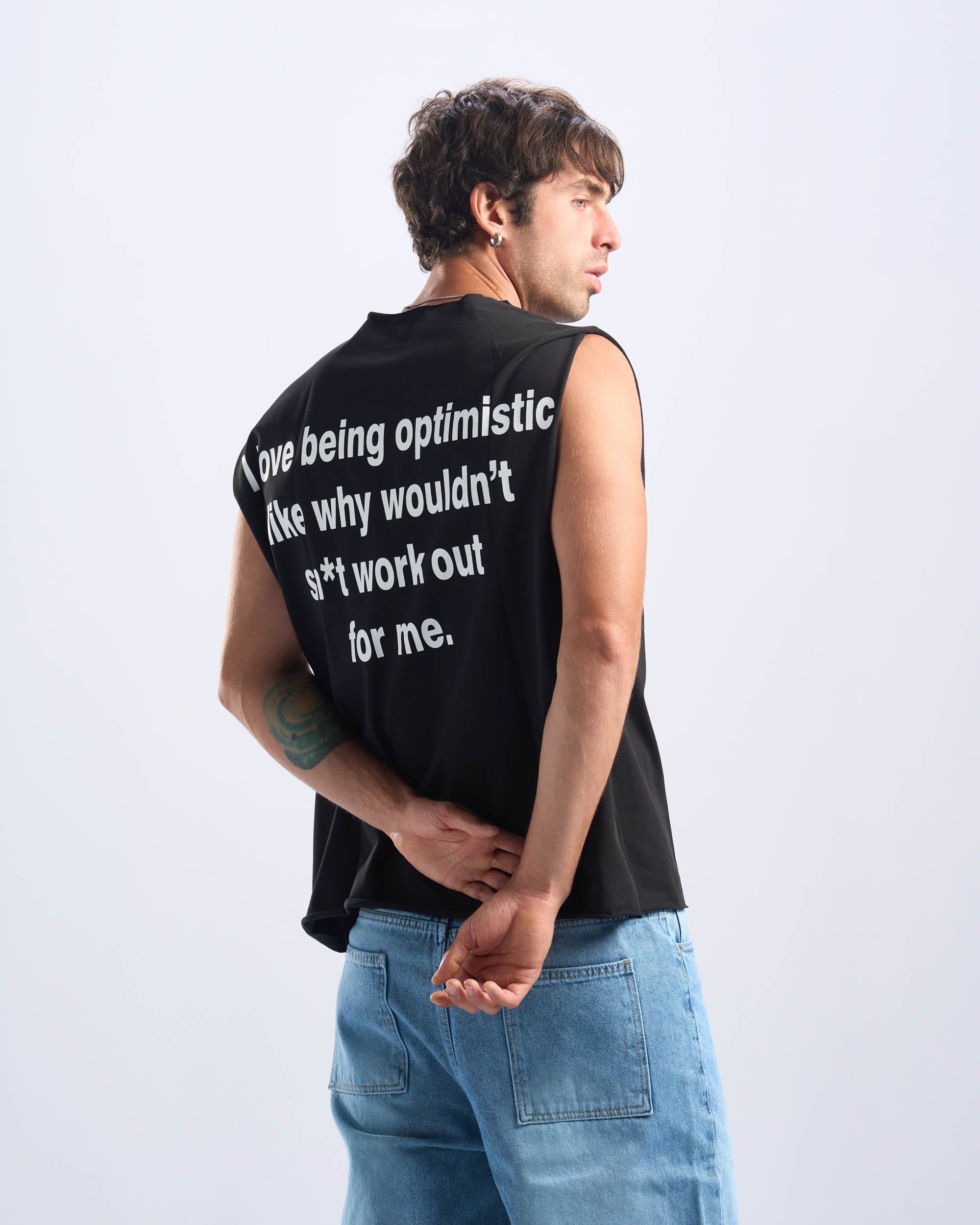 Black Tank Top Unfinished