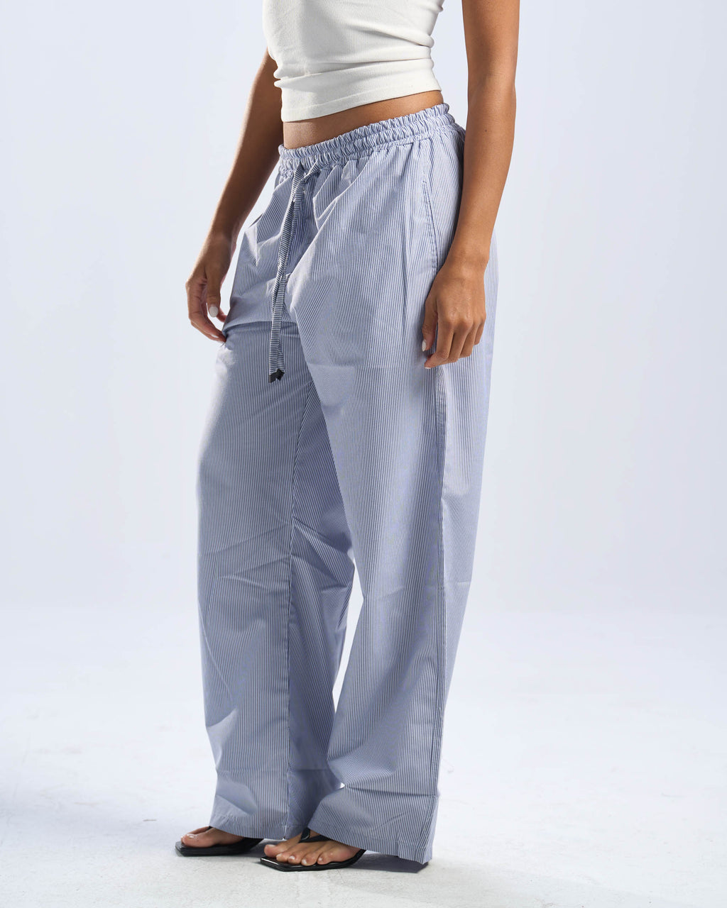 blue stripped pants
