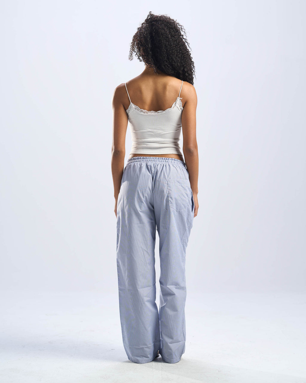blue stripped pants