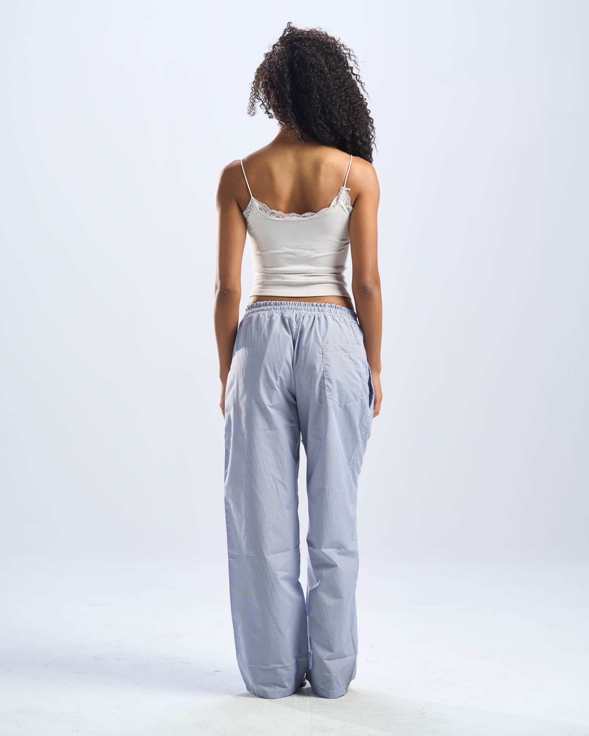 blue stripped pants