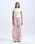 pink stripped pants
