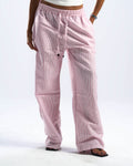 pink stripped pants