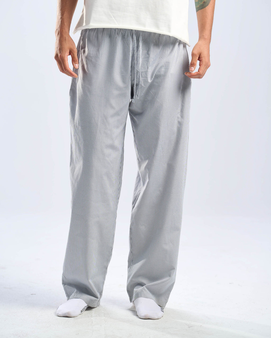 blue stripped pants