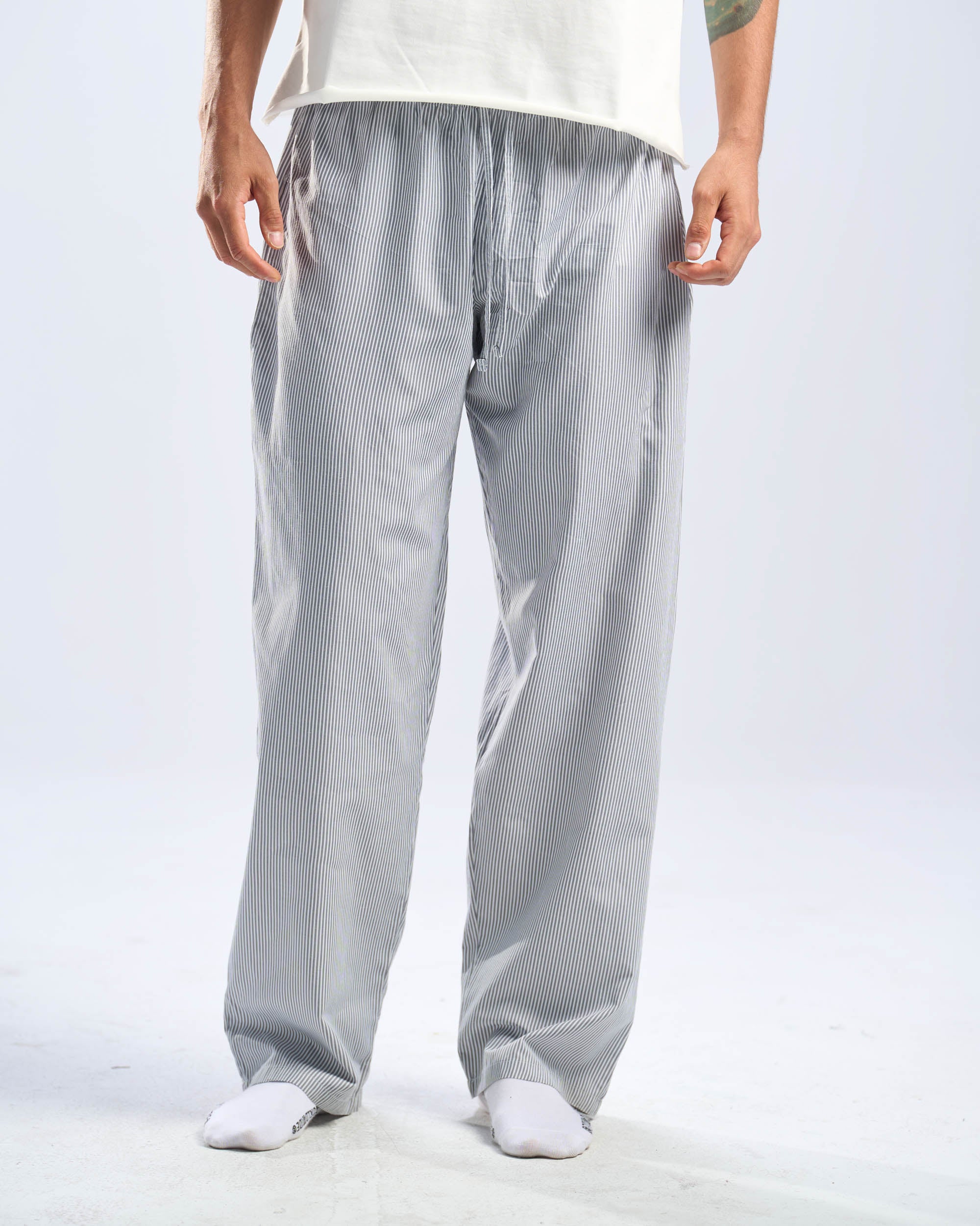 blue stripped pants