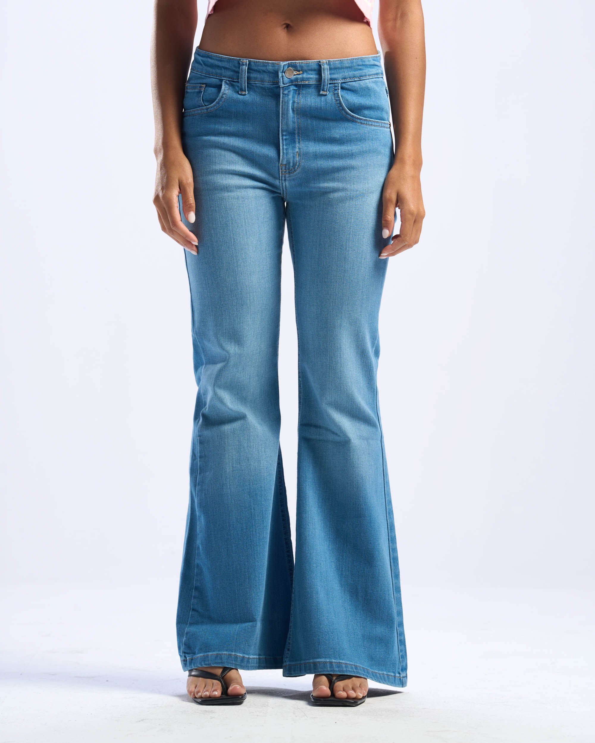 Flared Blue Jeans