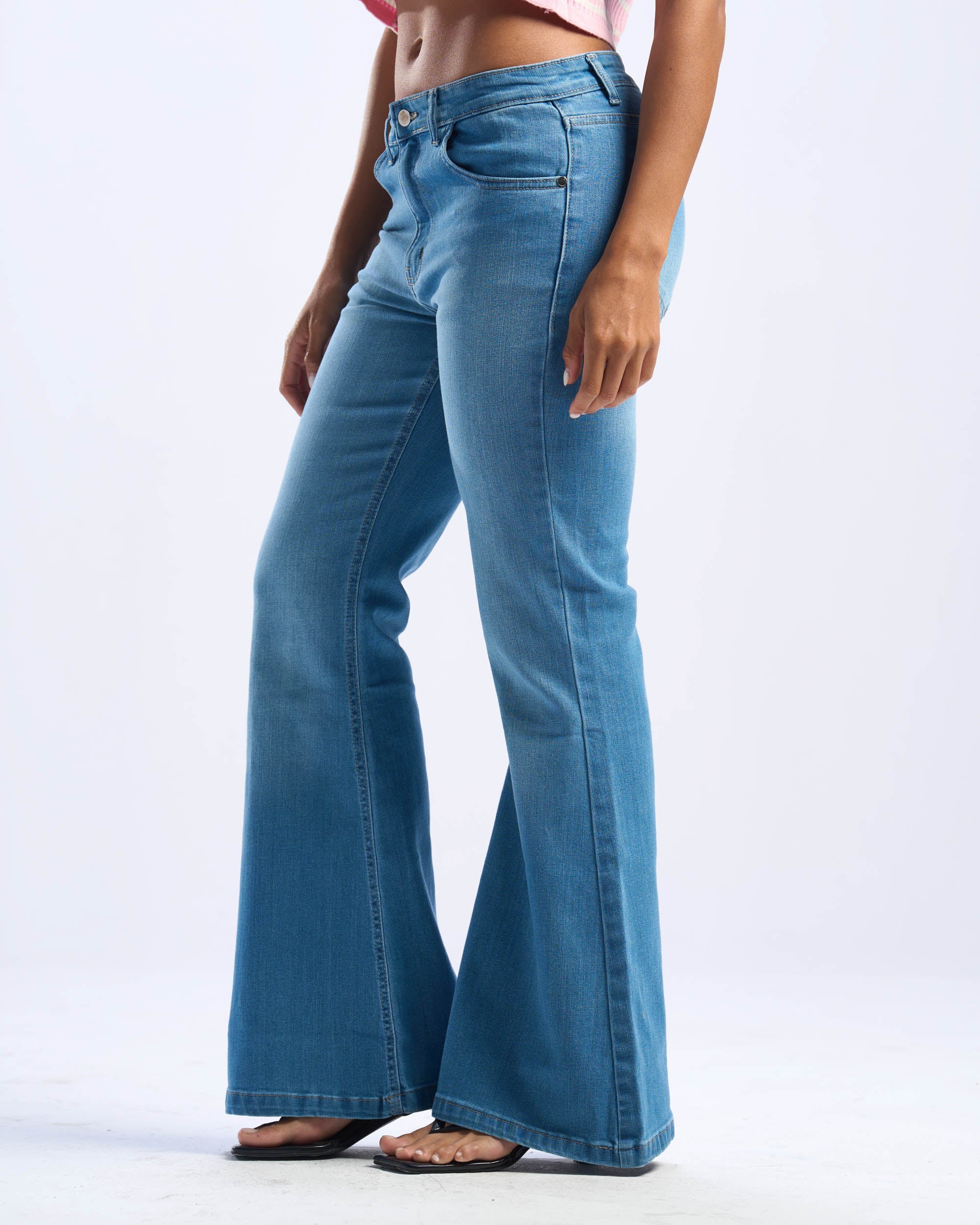 Flared Blue Jeans