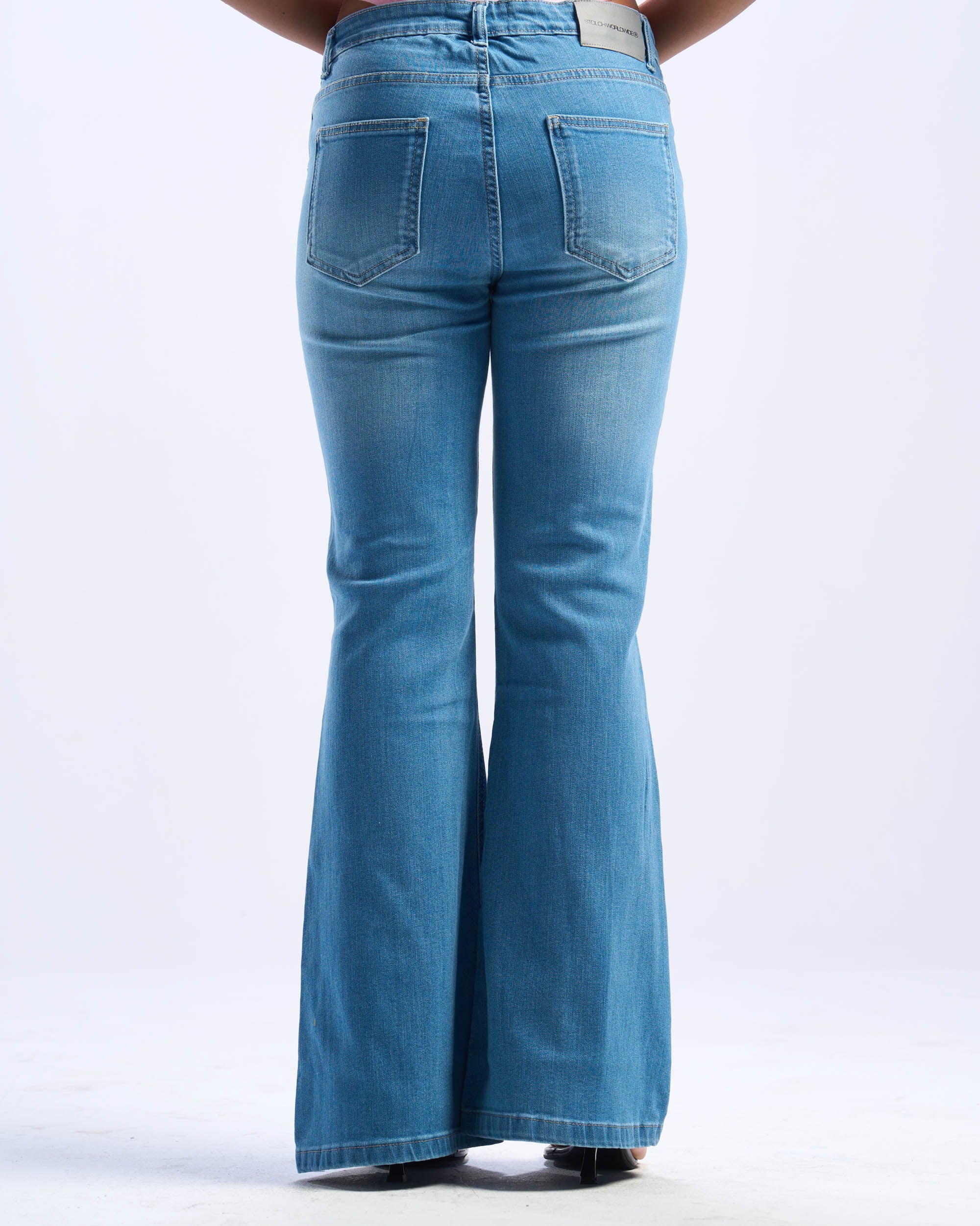 Flared Blue Jeans