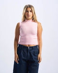 Pink Sleeveless Tee