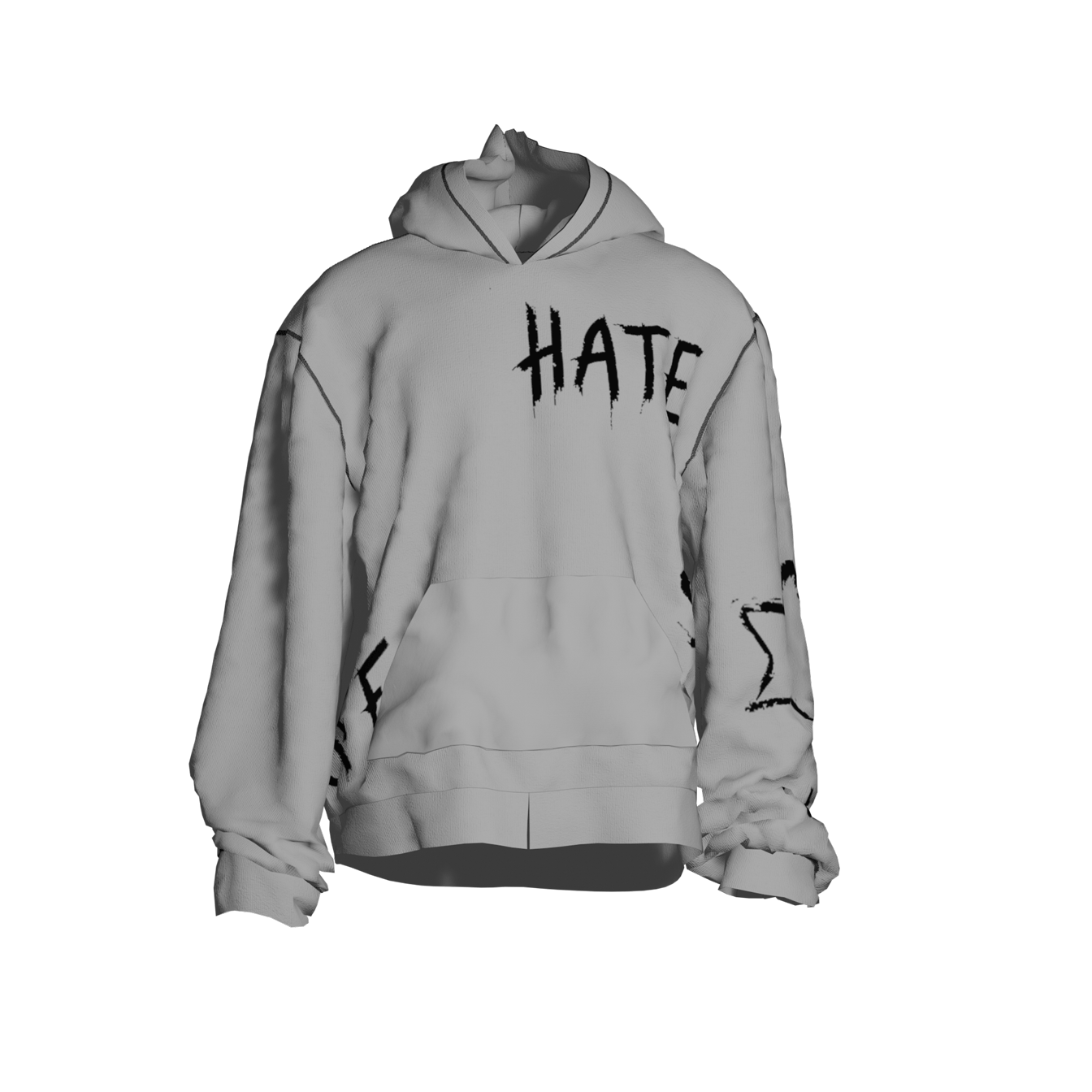 Hate//Like Hoodie white
